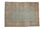 Vintage Distressed Tabriz Carpet 7x10, hand-knotted one of a kind piece