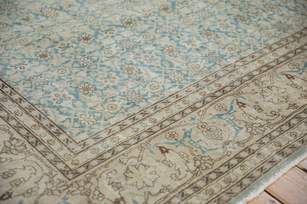 Back of the hand-knotted rug showing construction