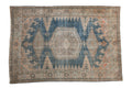 Vintage Distressed Veece Carpet 7.5x11, hand-knotted one of a kind piece