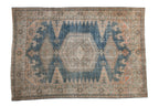 Vintage Distressed Veece Carpet 7.5x11, hand-knotted one of a kind piece