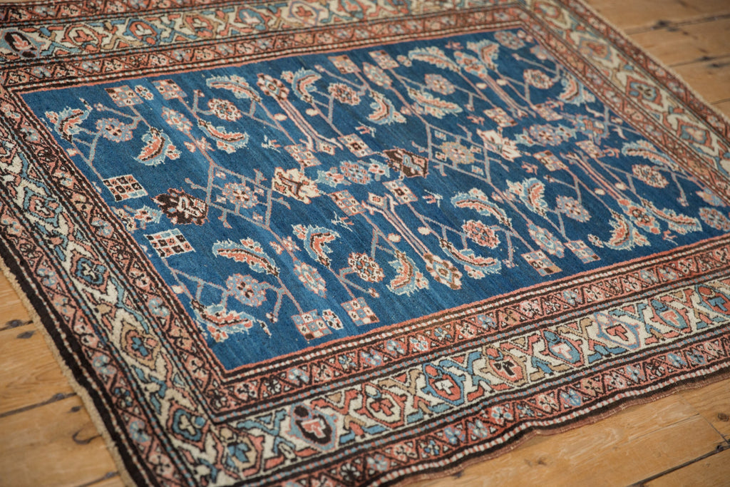 Back of the hand-knotted rug showing construction