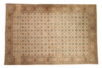 Vintage Distressed Qom Carpet 8.5x12.5, hand-knotted one of a kind piece