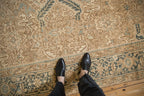 Full overhead view of Heriz carpet 7.5x9.5