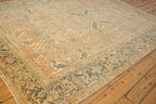 Back of the hand-knotted rug showing construction