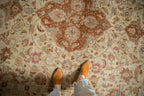 Full overhead view of Tabriz carpet 7x11