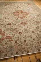 Back of the hand-knotted rug showing construction