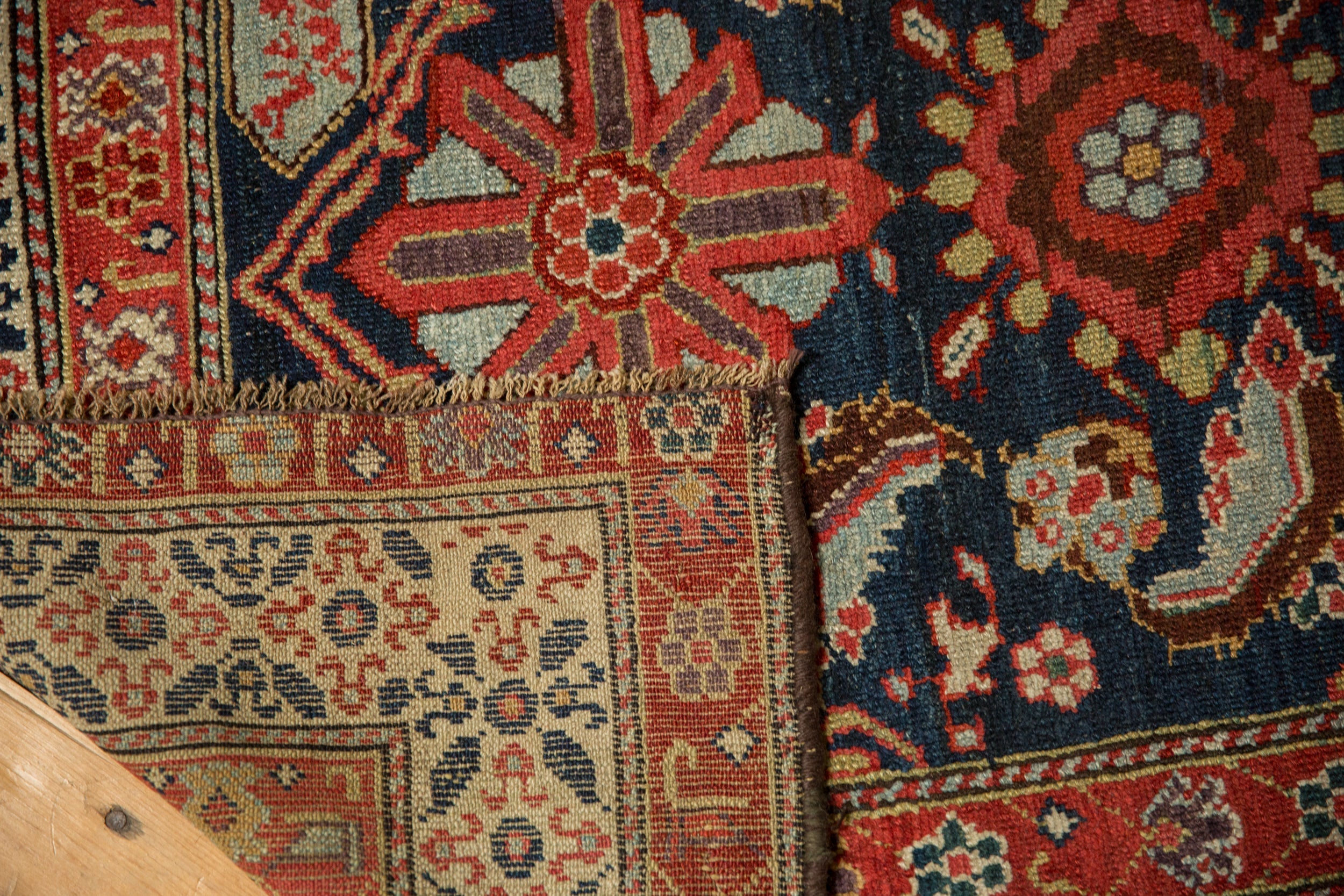 Selvage and fringe edge detail