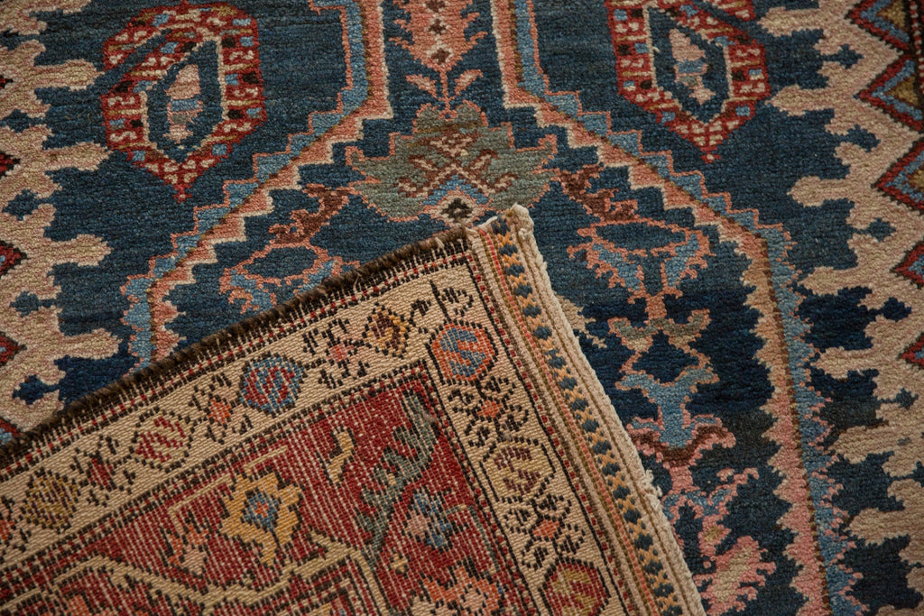 Antique Malayer Runner 3.5x16, hand-knotted one of a kind piece