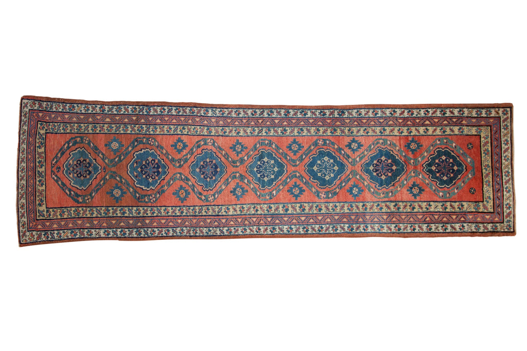 Antique Northwest Persian Runner 3.5x11.5, hand-knotted one of a kind piece