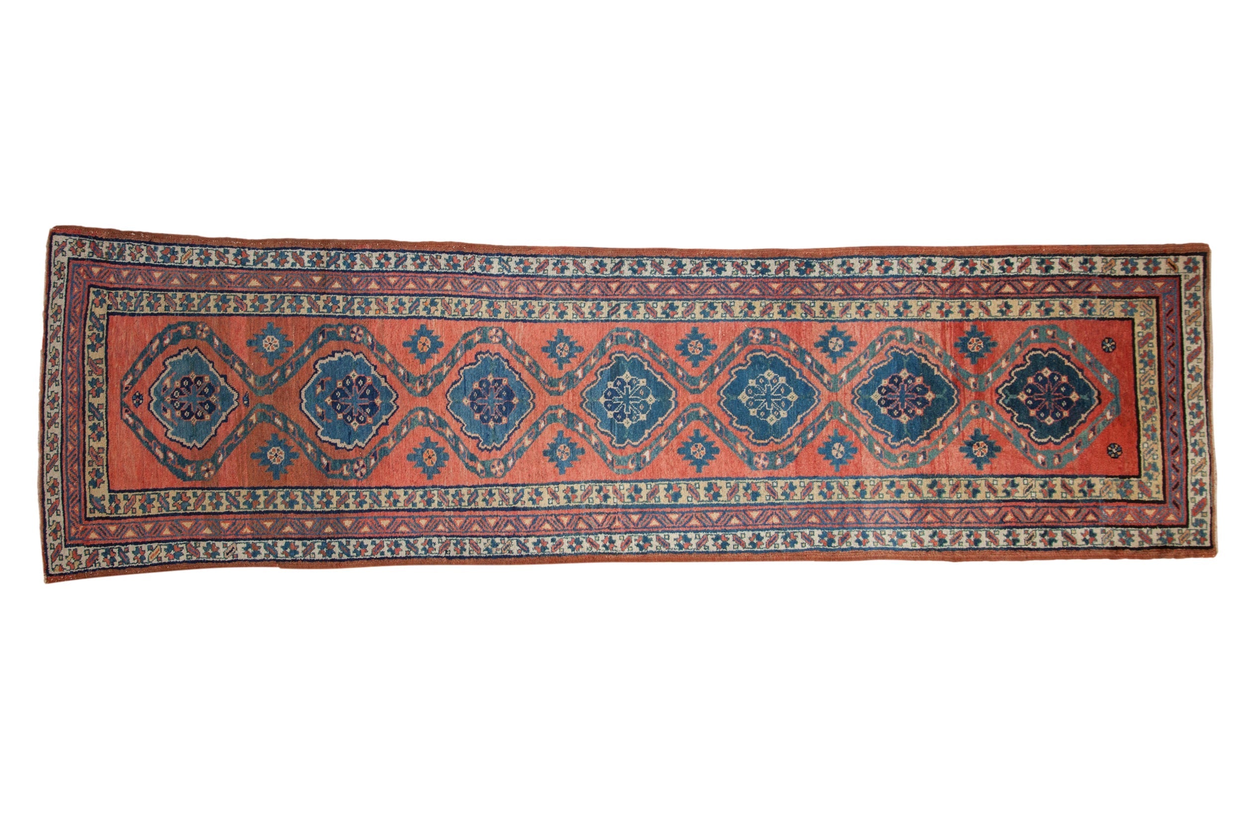 Antique Northwest Persian Runner 3.5x11.5, hand-knotted one of a kind piece