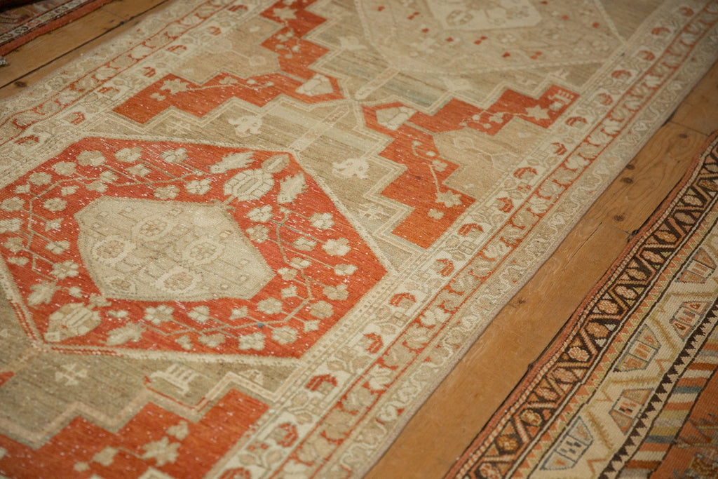 Back of the hand-knotted rug showing construction