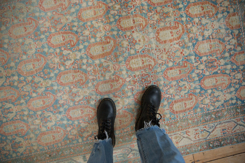 Full overhead view of Serbend rug 4x6.5