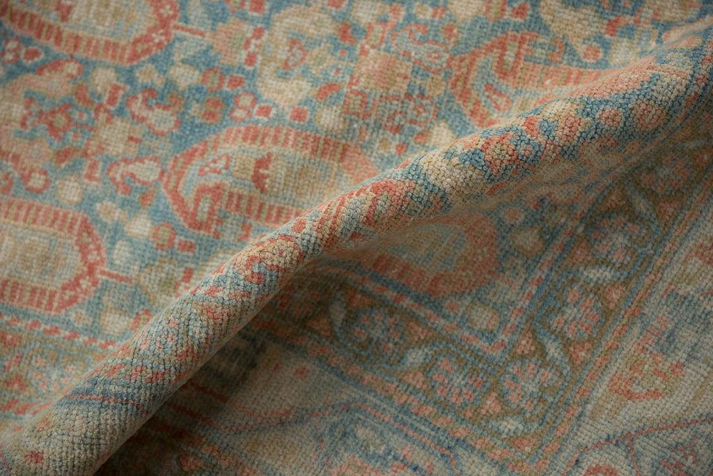 Vintage Distressed Serbend Rug 4x6.5, hand-knotted one of a kind piece