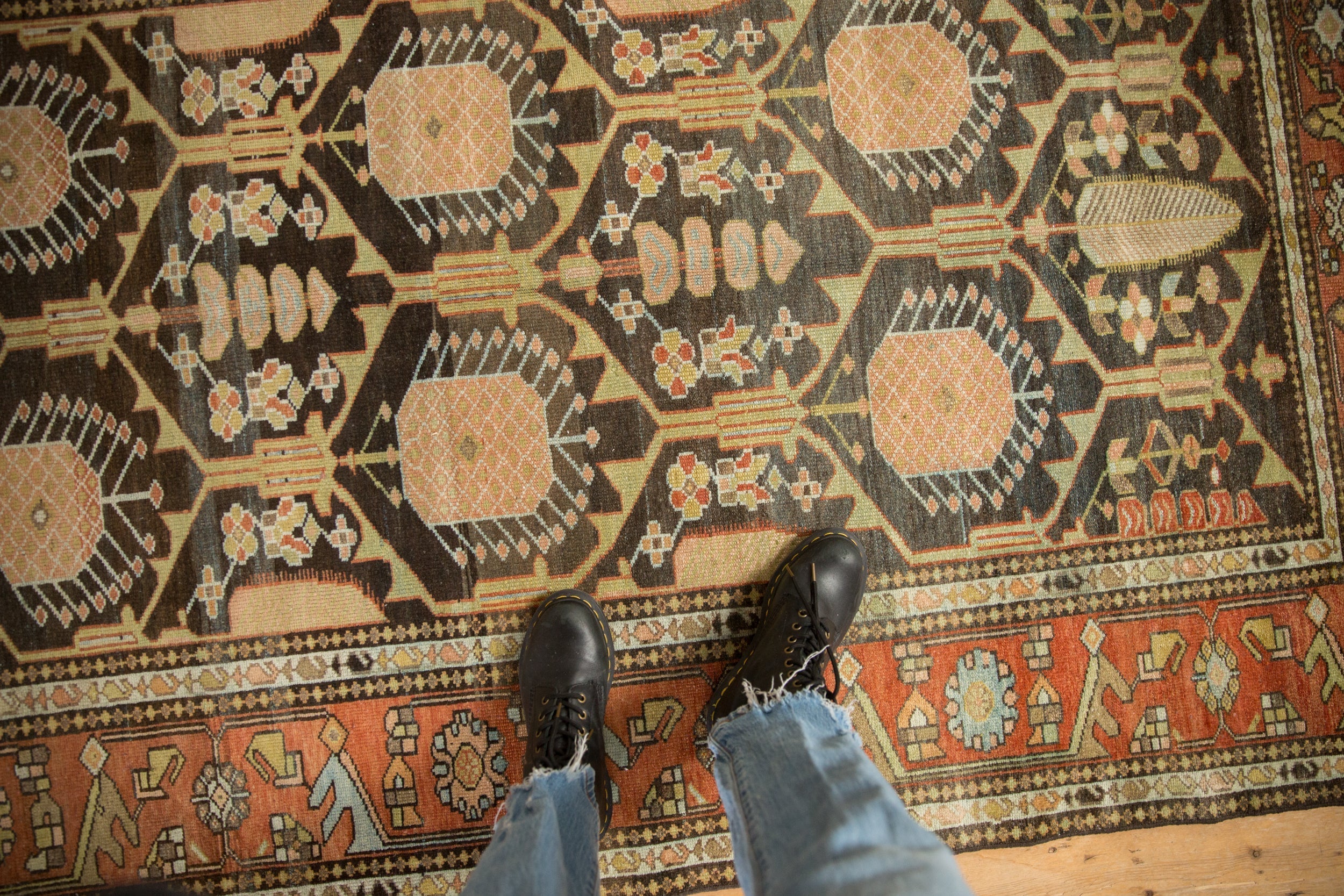 Full overhead view of Mehriban rug 4.5x7.5