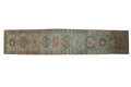 Vintage Distressed Karaja Runner 3.5x17, hand-knotted one of a kind piece