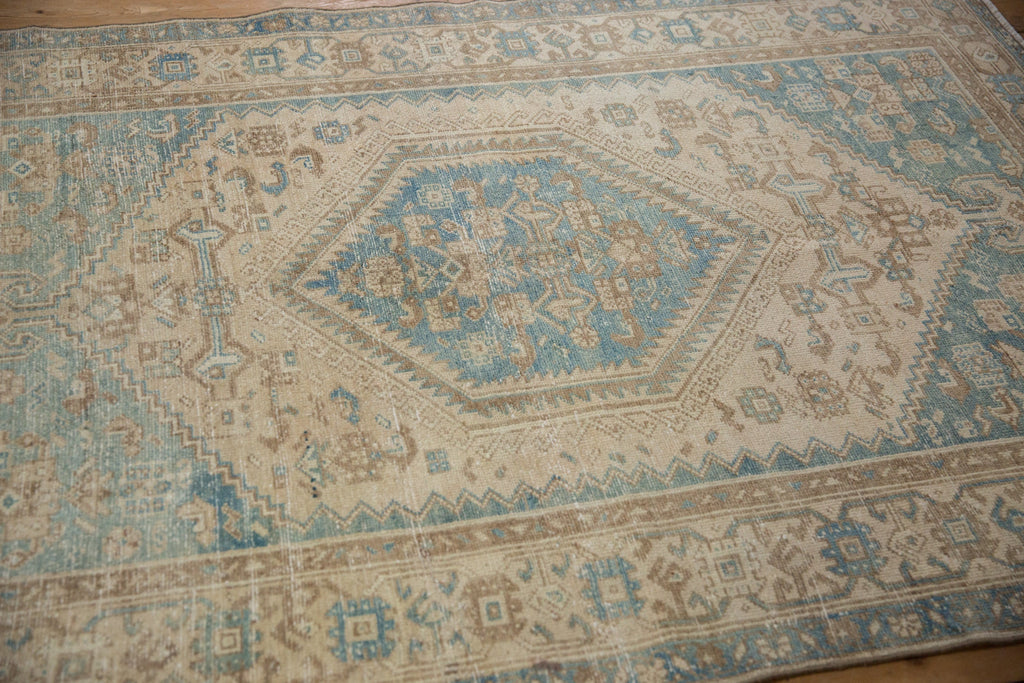 Back of the hand-knotted rug showing construction