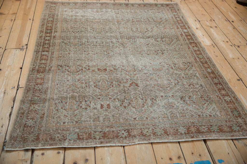 Back of the hand-knotted rug showing construction