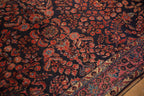 Back of the hand-knotted rug showing construction
