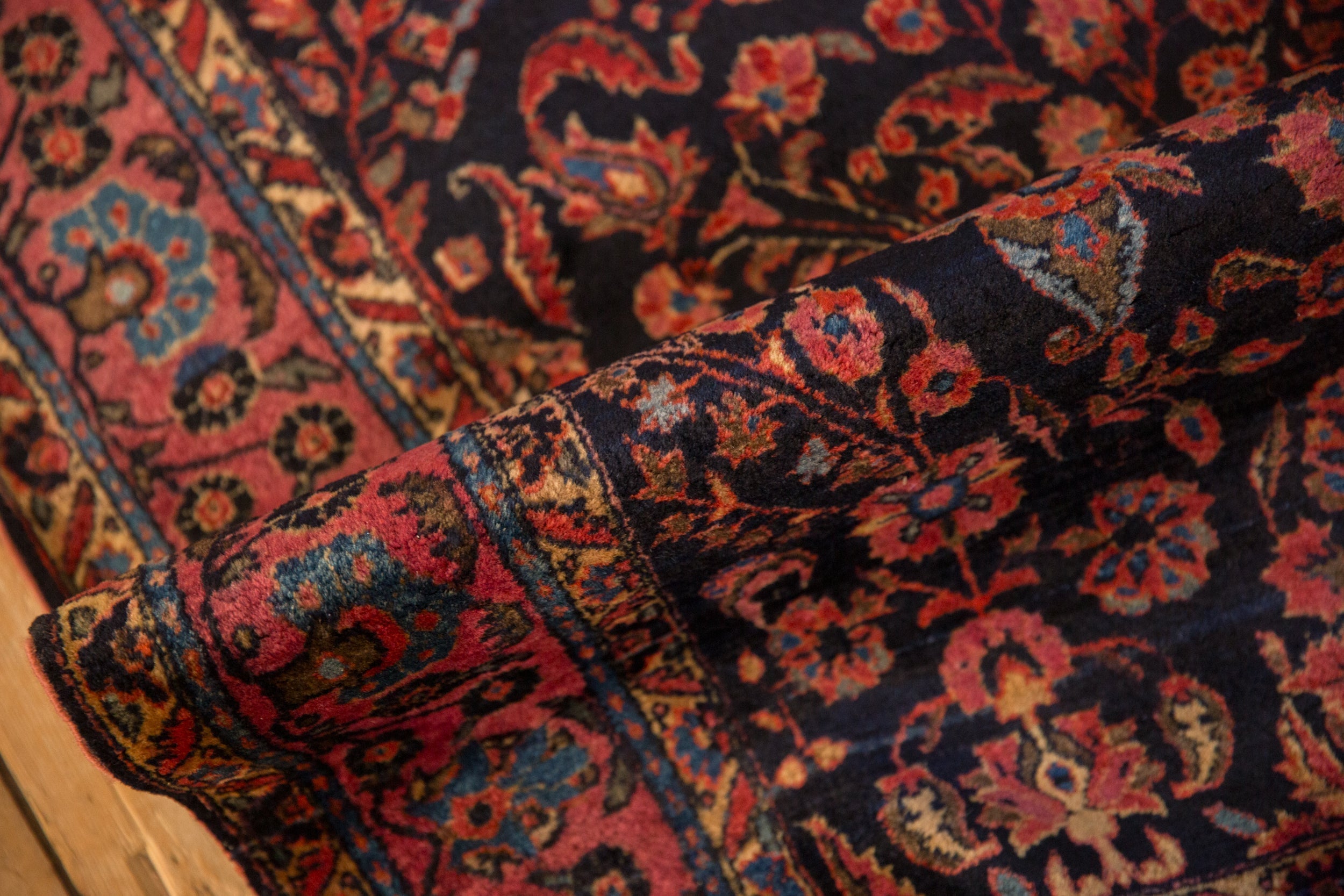 Antique Mohajeran Sarouk Rug 4x6.5, hand-knotted one of a kind piece