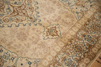 Back of the hand-knotted rug showing construction