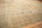Back of the hand-knotted rug showing construction