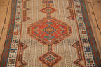 Back of the hand-knotted rug showing construction