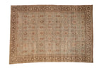 Vintage Distressed Mahal Carpet 8x11, hand-knotted one of a kind piece