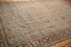 Back of the hand-knotted rug showing construction