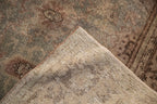 Vintage Distressed Mahal Carpet 8x11, hand-knotted one of a kind piece
