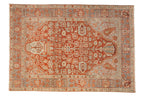 Vintage Distressed Baktiari Rug 4.5x6.5, hand-knotted one of a kind piece