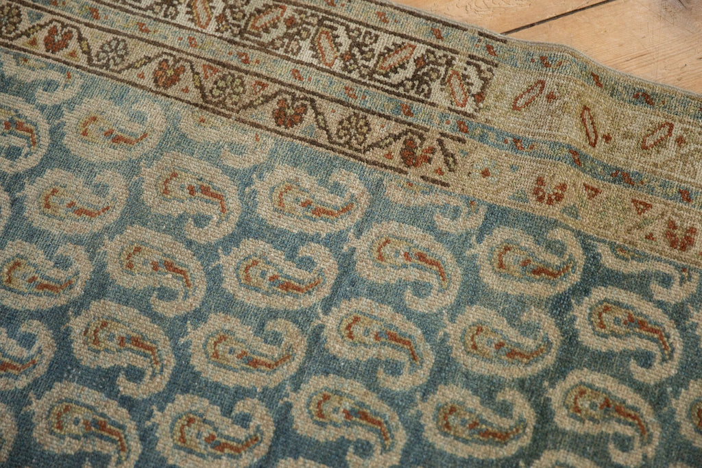 Back of the hand-knotted rug showing construction
