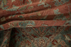 Full overhead view of Bibikabad carpet 7x17