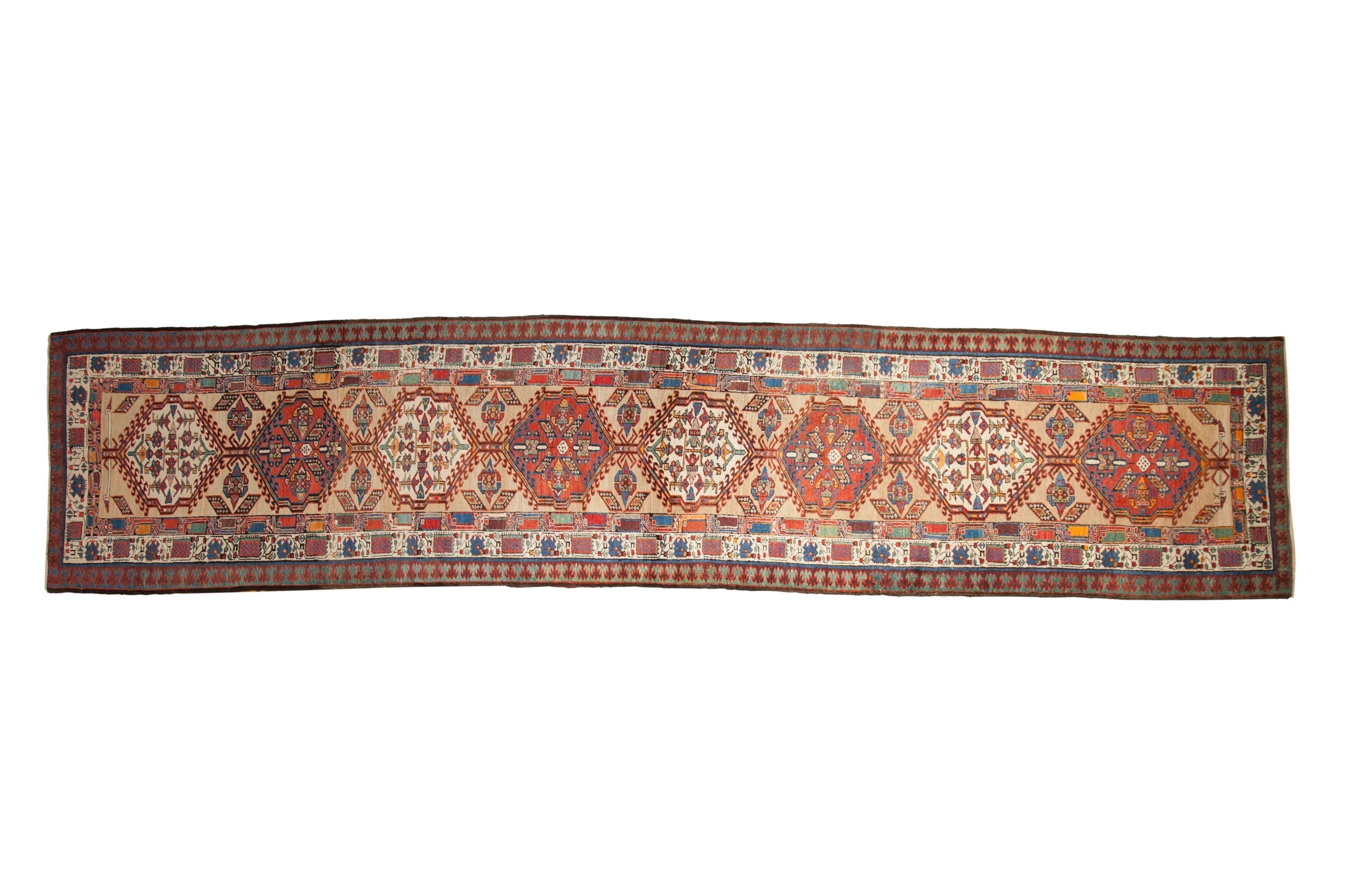Vintage Serab Runner 3x15, hand-knotted one of a kind piece