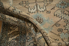 Vintage Distressed Heriz Runner 3.5x14.5, hand-knotted one of a kind piece