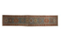 Vintage Distressed Karaja Runner 3x14.5, hand-knotted one of a kind piece