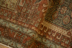 Vintage Distressed Karaja Runner 3x10.5, hand-knotted one of a kind piece