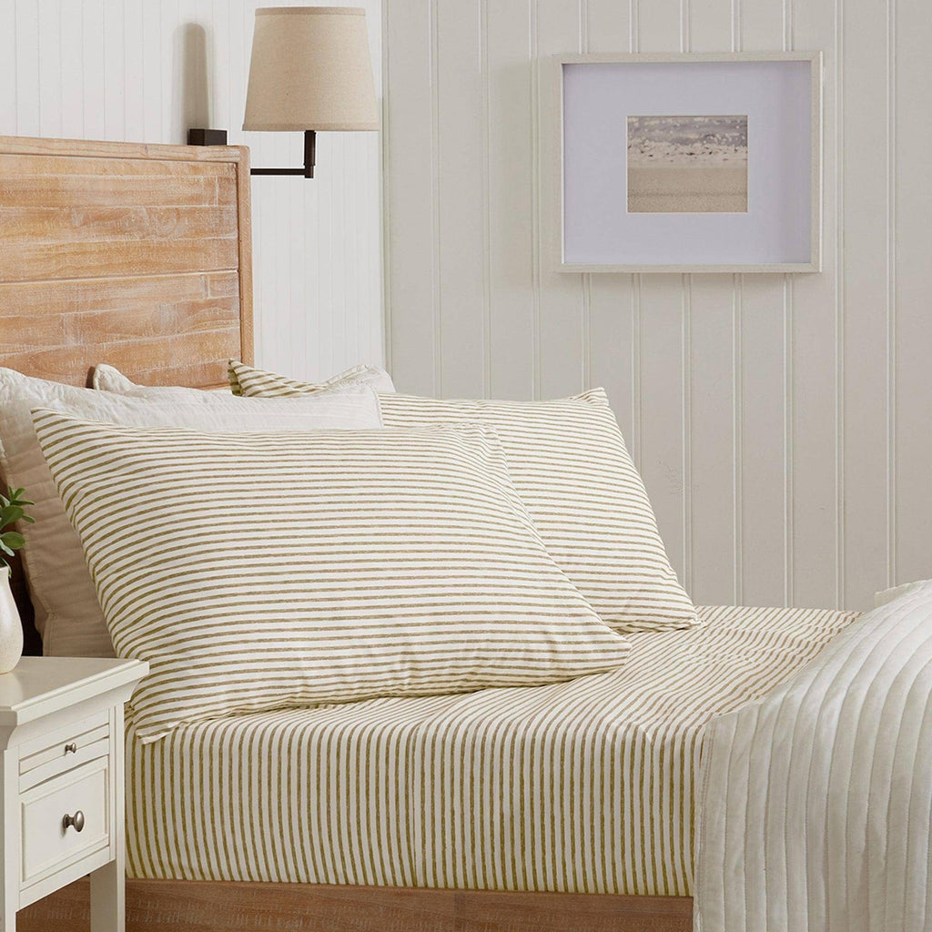 Striped Microfiber Sheet Set