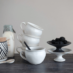 White Glazed Stoneware Mug
