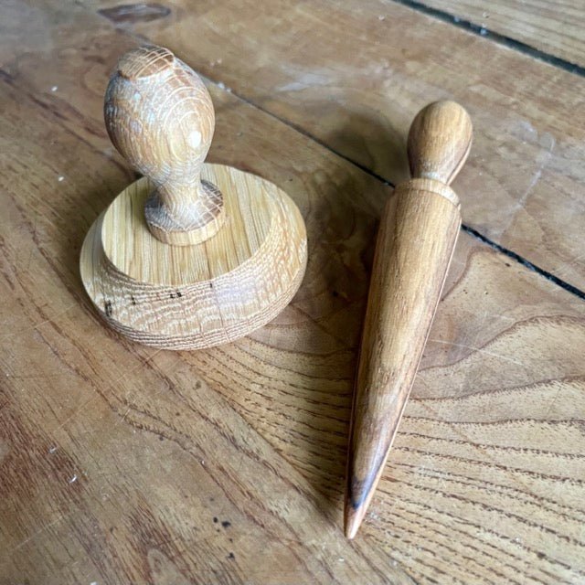 Garden Gift Set - American Hardwood Seed and Bed Ruler, Dibblers, Pot Tamper and Markers