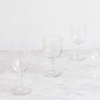 Glamorous Vintage Wine Glass Eclectic Pair