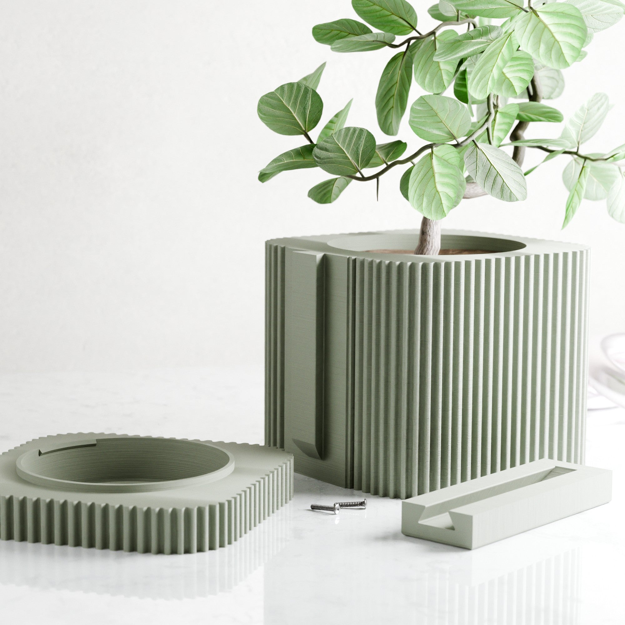 Hanging Box Planter from Modernized Pottery