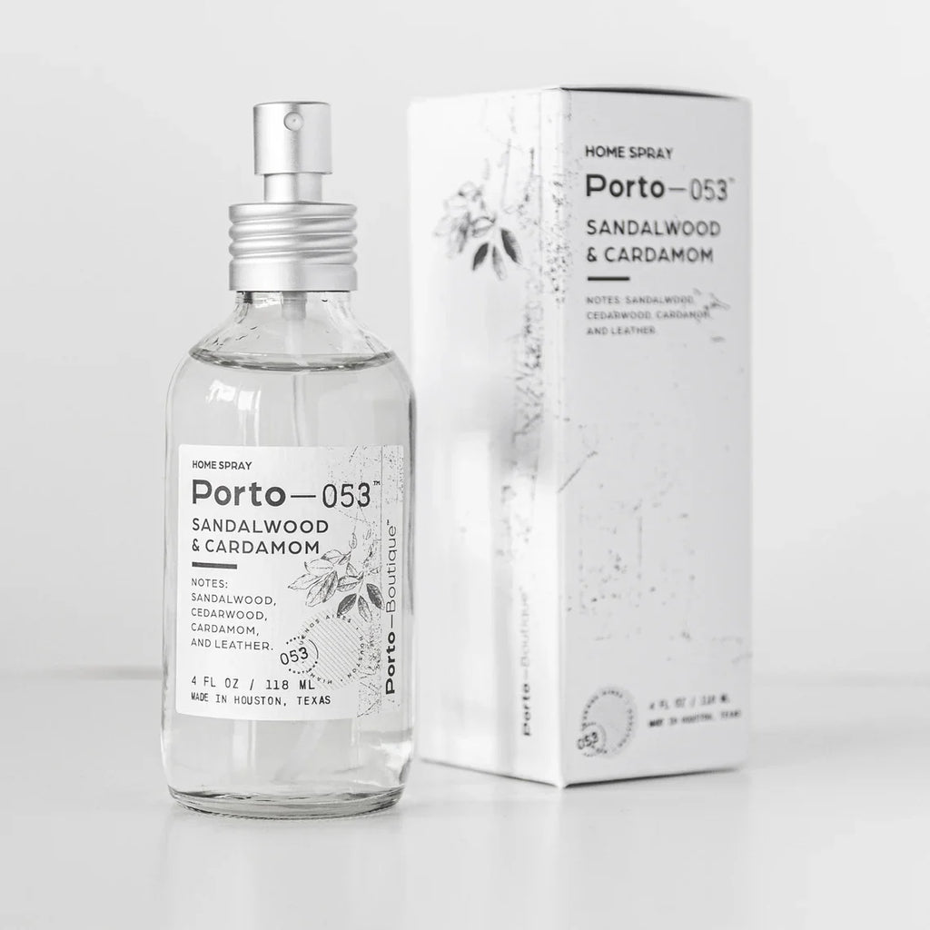 Porto-053 Room Spray – Linen & Fabric Freshener – High Fragrance Concentration – Vegan & Handmade in USA – 4 oz