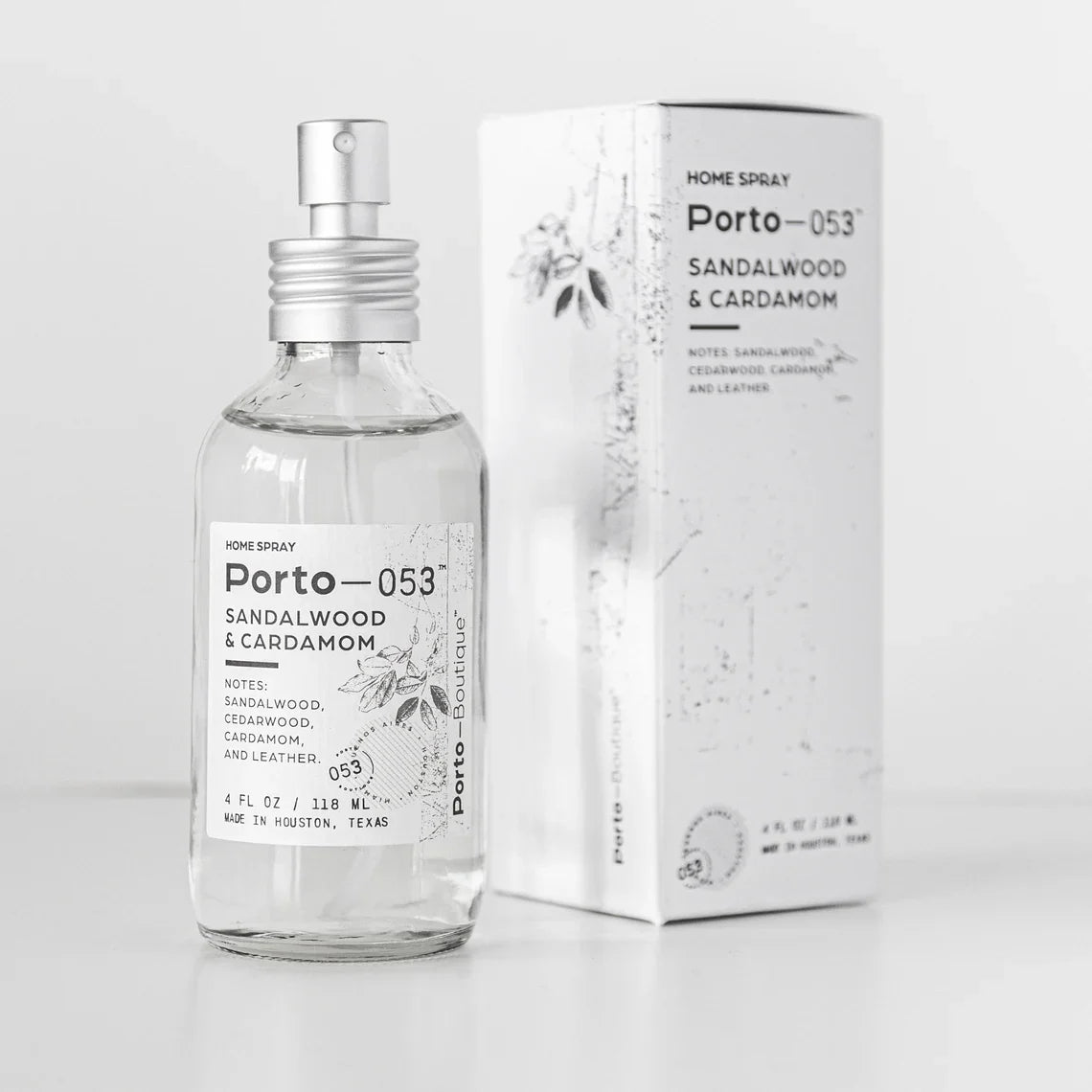 Porto-053 Room Spray – Linen & Fabric Freshener – High Fragrance Concentration – Vegan & Handmade in USA – 4 oz