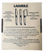 Laguiole 3 Piece Mini Cheese Utensil Set, Stainless Steel in Kraft Paper Box