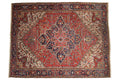 Vintage Mehrivan Carpet 9.5x12.5, hand-knotted one of a kind piece
