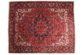 Vintage Heriz Carpet 10x13, hand-knotted one of a kind piece
