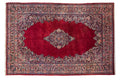 Vintage Sarouk Carpet 6x9, hand-knotted one of a kind piece