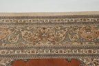 Back of the hand-knotted rug showing construction