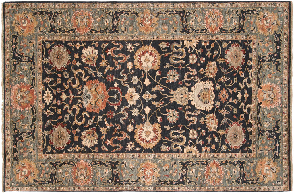 New Agra Carpet 6x9, hand-knotted one of a kind piece