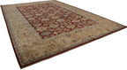 Back of the hand-knotted rug showing construction